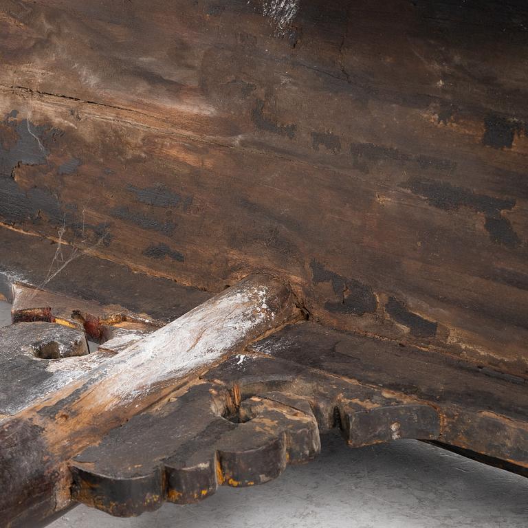 A Chinese hardwood altar table, Qing dynasty, 19th century.