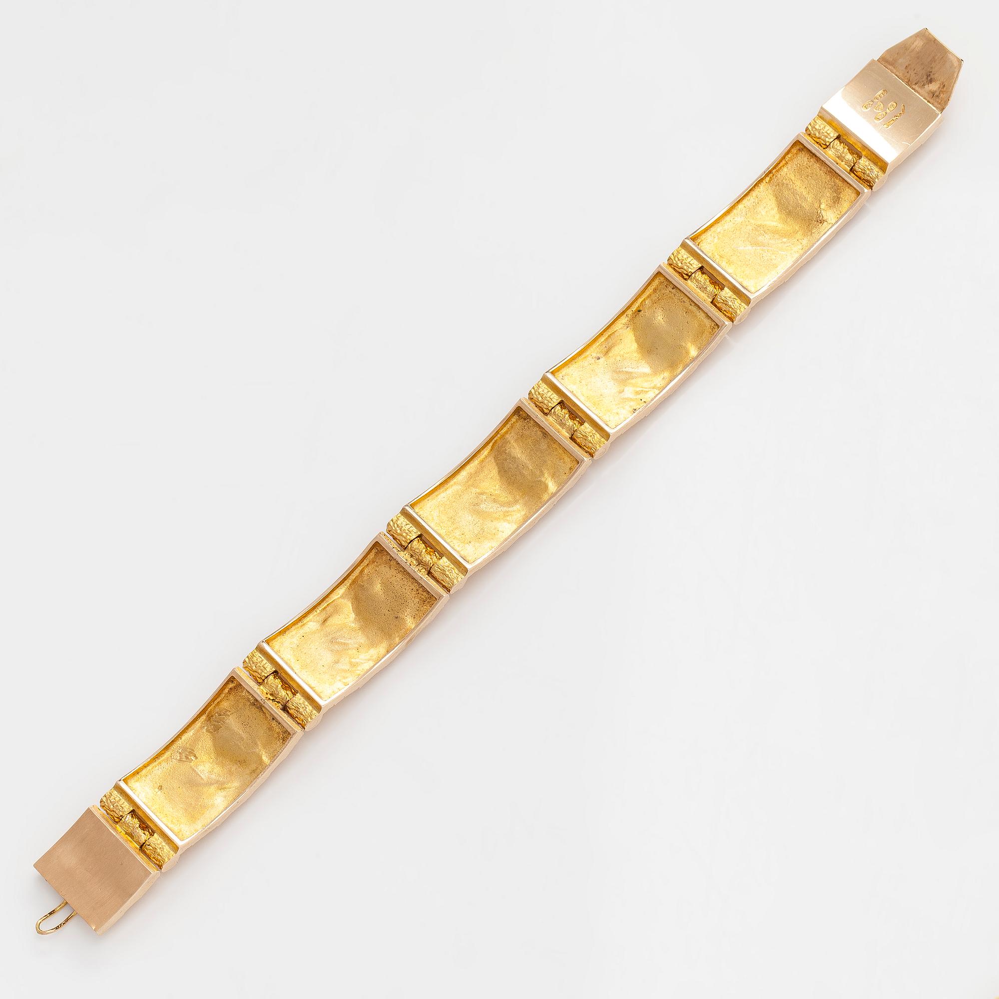 Björn Weckström, rannekoru "Unelmayö", 14K kultaa. Lapponia 1968.