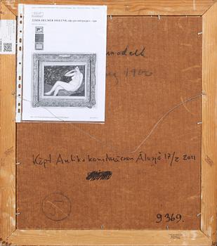 HELMER OSSLUND, olja på duk fästad på pannå, signerad.