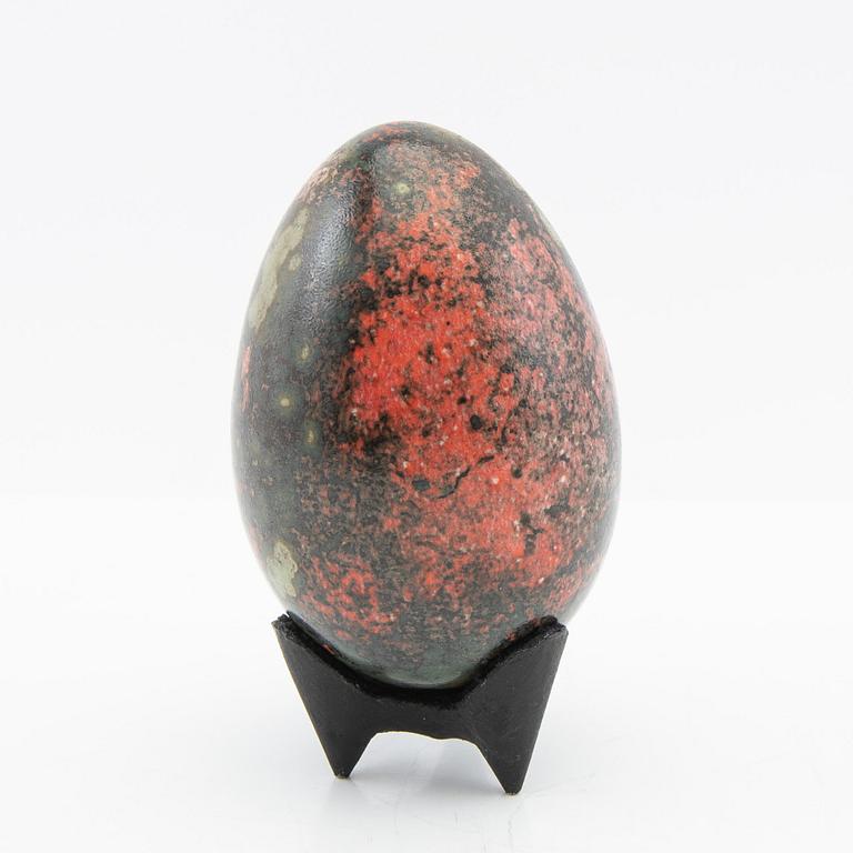 Hans Hedberg, skulptur, fajans, ägg, Biot, Frankrike.