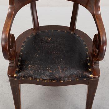 Skrivbordsstol, 1800-talets andra hälft.