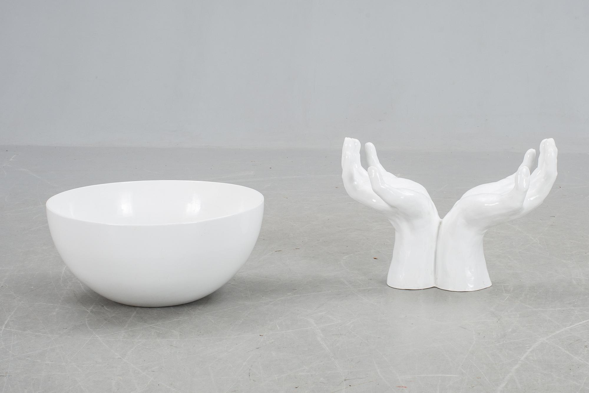 UPPSATSSKÅL, porslin, Italien. 1970/80-tal.