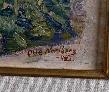NORDBERG, OLLE, olja på pannå, sign o dat 1948.