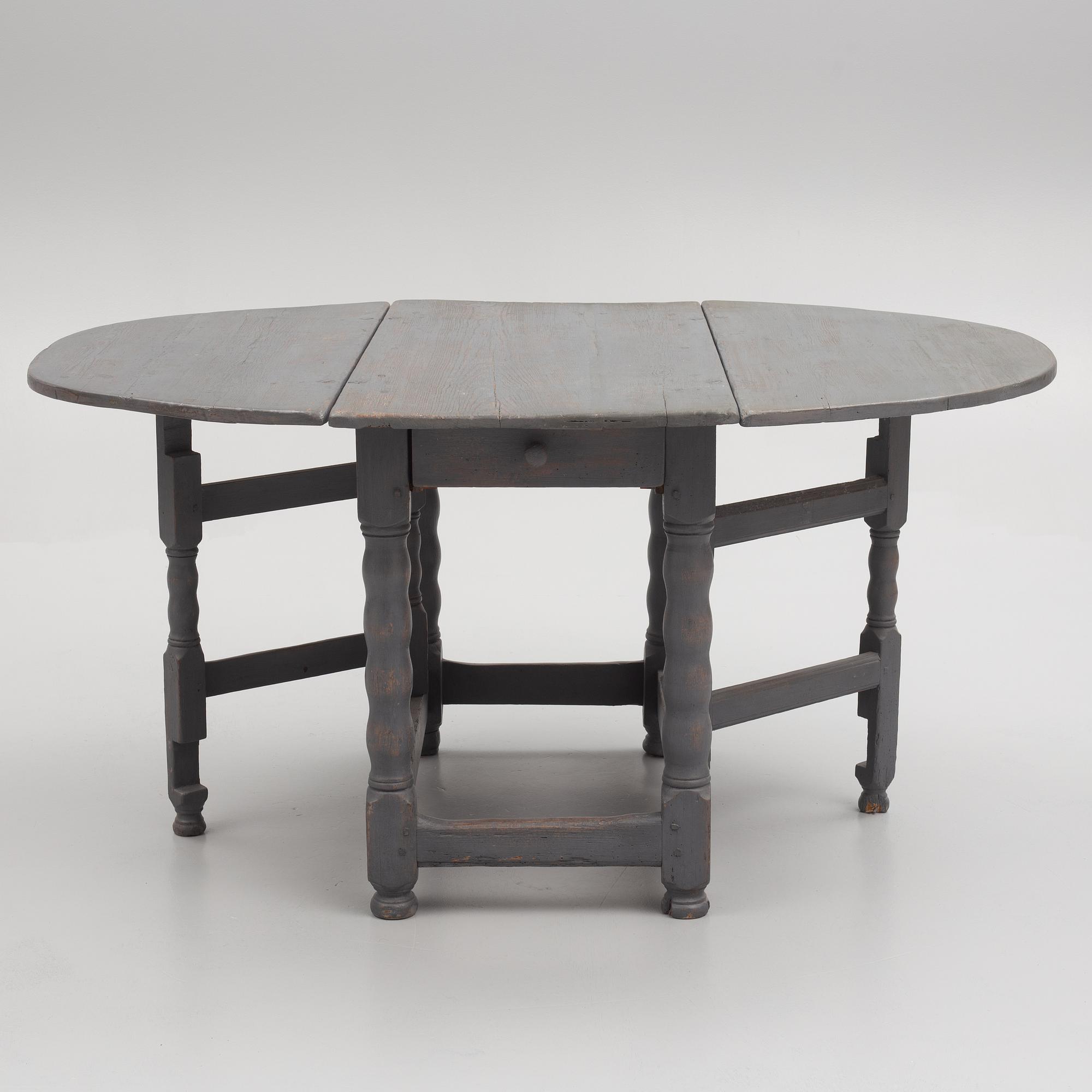 A gate leg table, Sweden, 18th century.