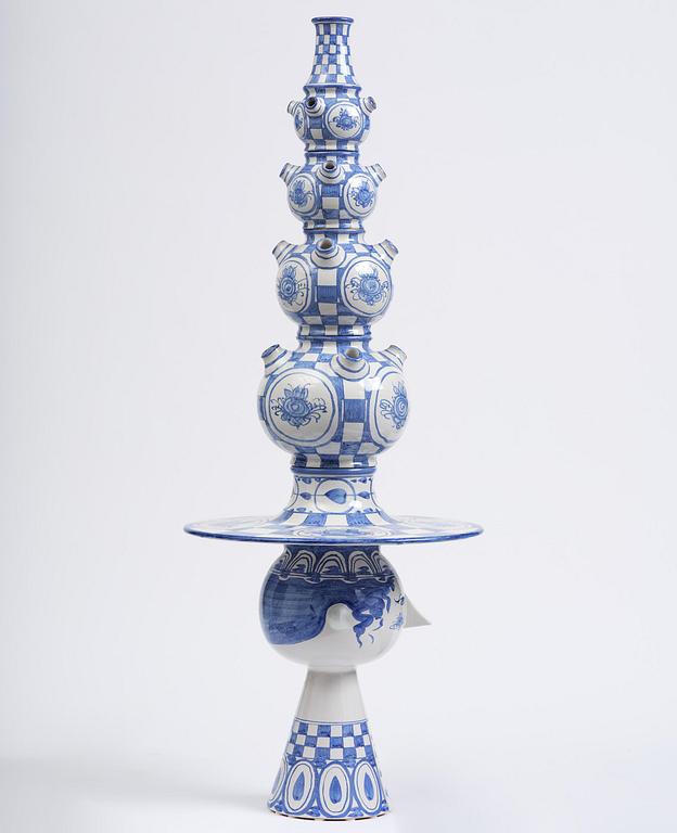 Björn Wiinblad, an imposing ceramic sculpture, Denmark, signed and dated 1971.