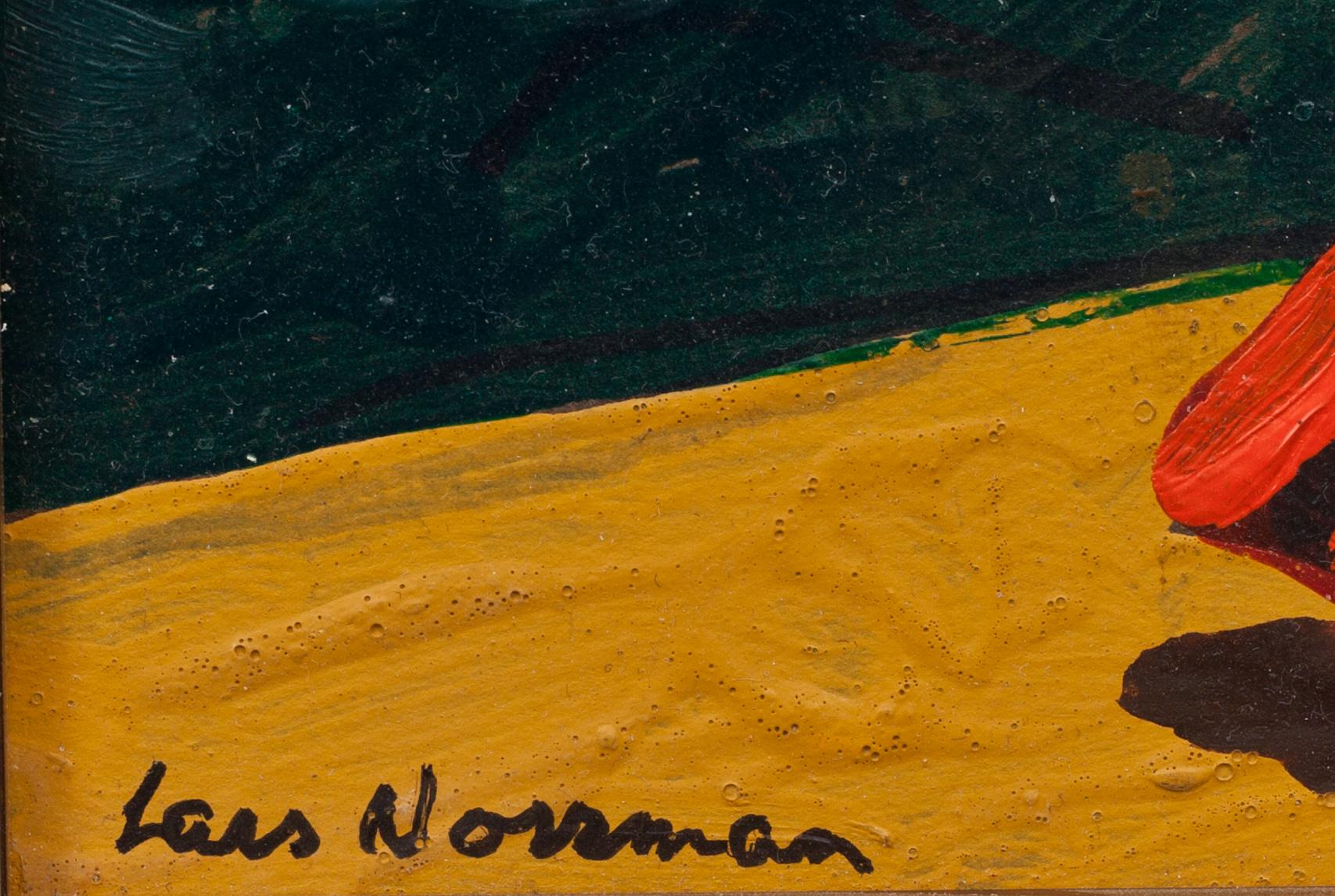 LARS NORRMAN, olja på pannå. Signerad.