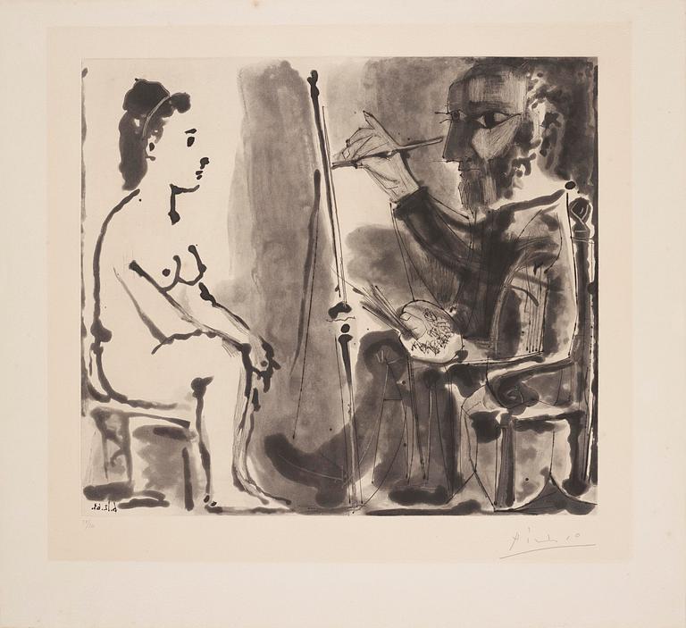 Pablo Picasso, "Le Peintre Et Son Modèle".