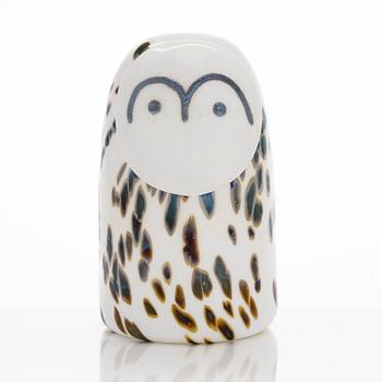 Oiva Toikka, A glass bird, 'Snow Owl', signed O. Toikka Nuutajärvi.