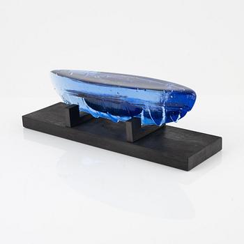 Bertil Vallien, a glass sculpture, signed. Limited edition.
