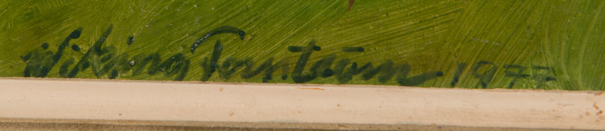 WIKING FORSSTRÖM, oil on board, signed and dated 1977.