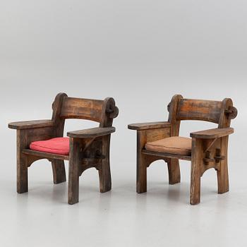 David Rosén, armchairs, a pair, "Berga", Nordiska Kompaniet, 1940s.