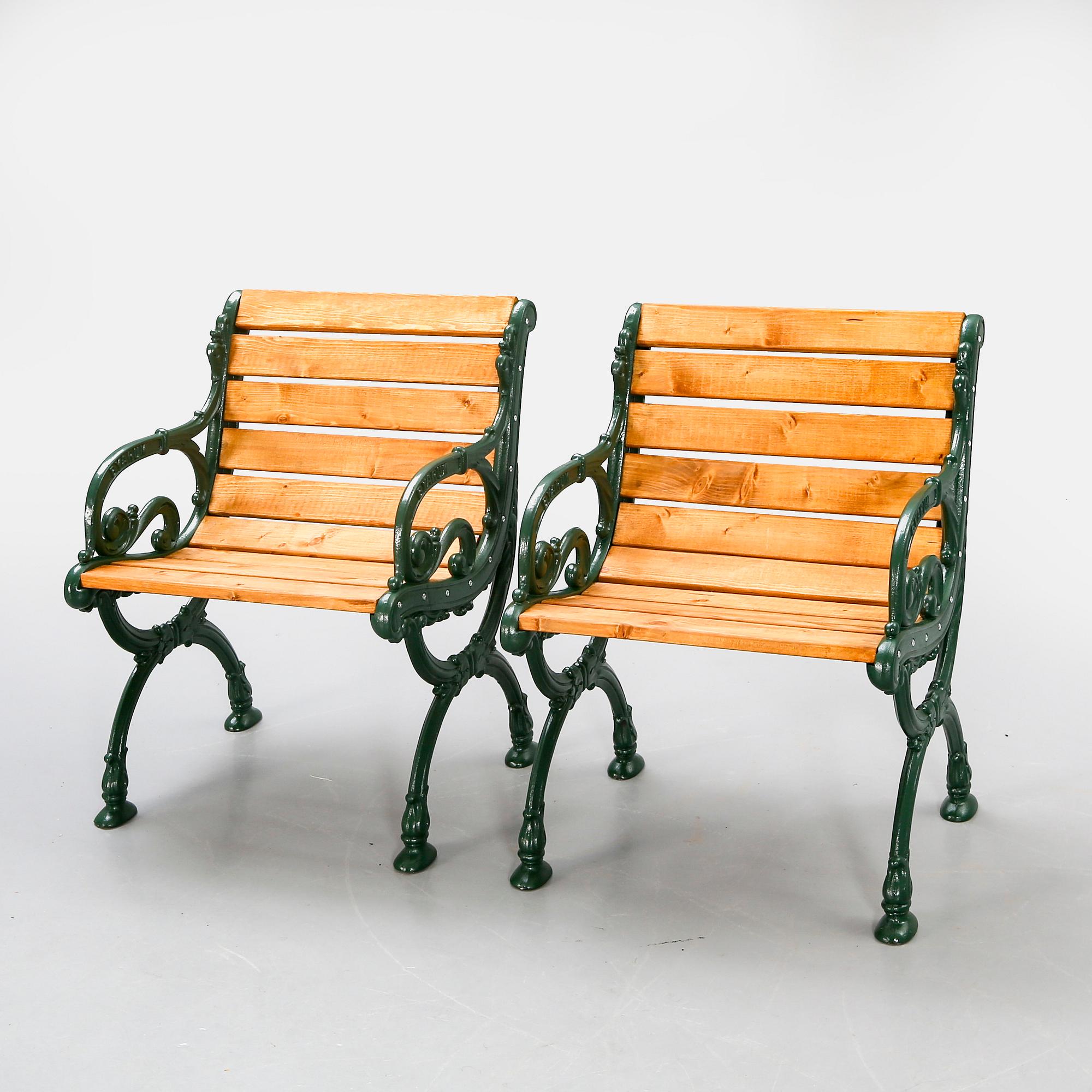 A pair of Byarum armchairs later part of the 20th century.