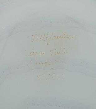 FÅGEL, glas, Vildsvan, sign. Oiva Toikka Nuutajärvi. Pro Arte numr. 160/750.