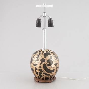 Paul Haustein, table lamp, "Congo", Württembergische Metallwarenfabrik, Germany, 1930s.