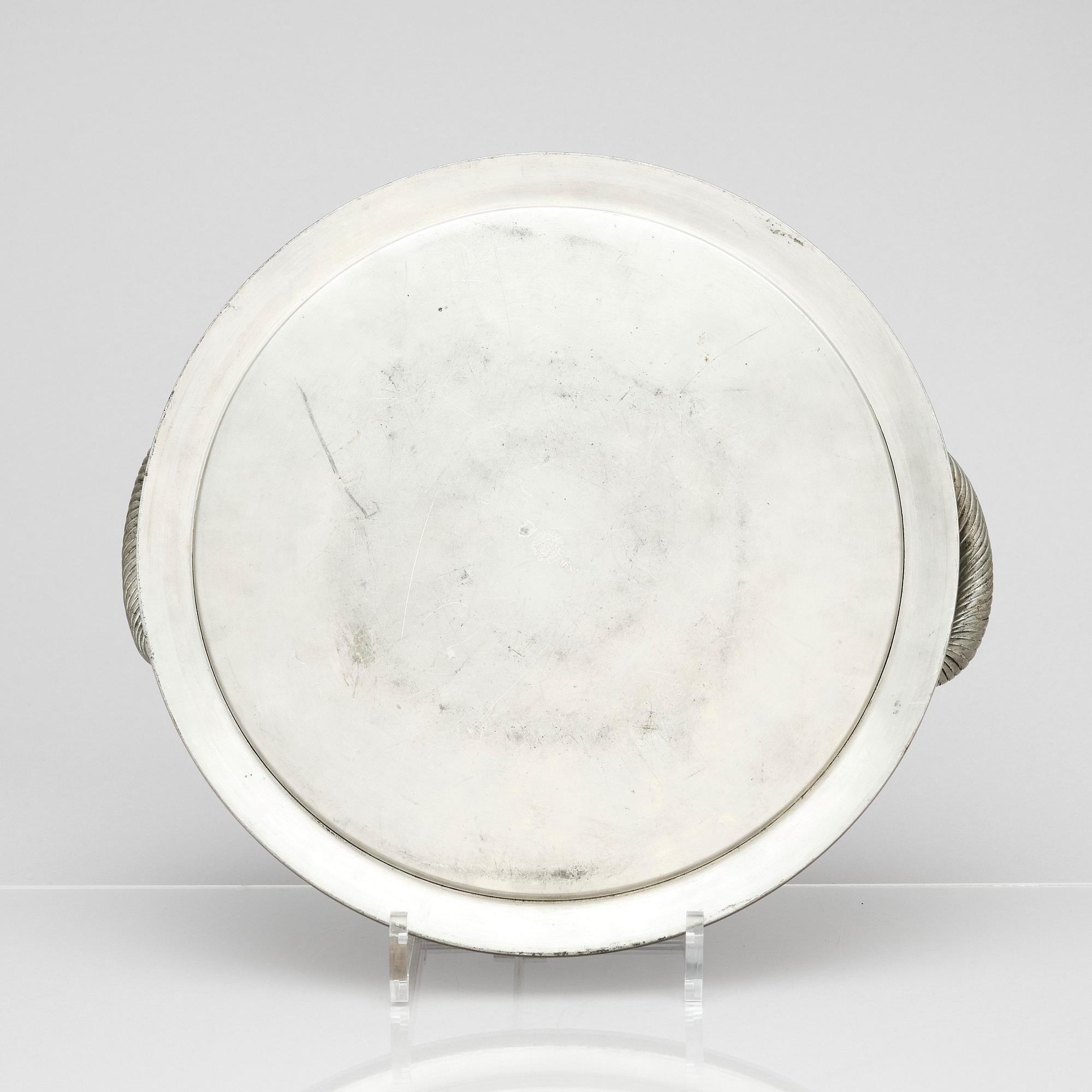 Björn Trägårdh, a pewter tray, Svenskt Tenn, Stockholm 1932.