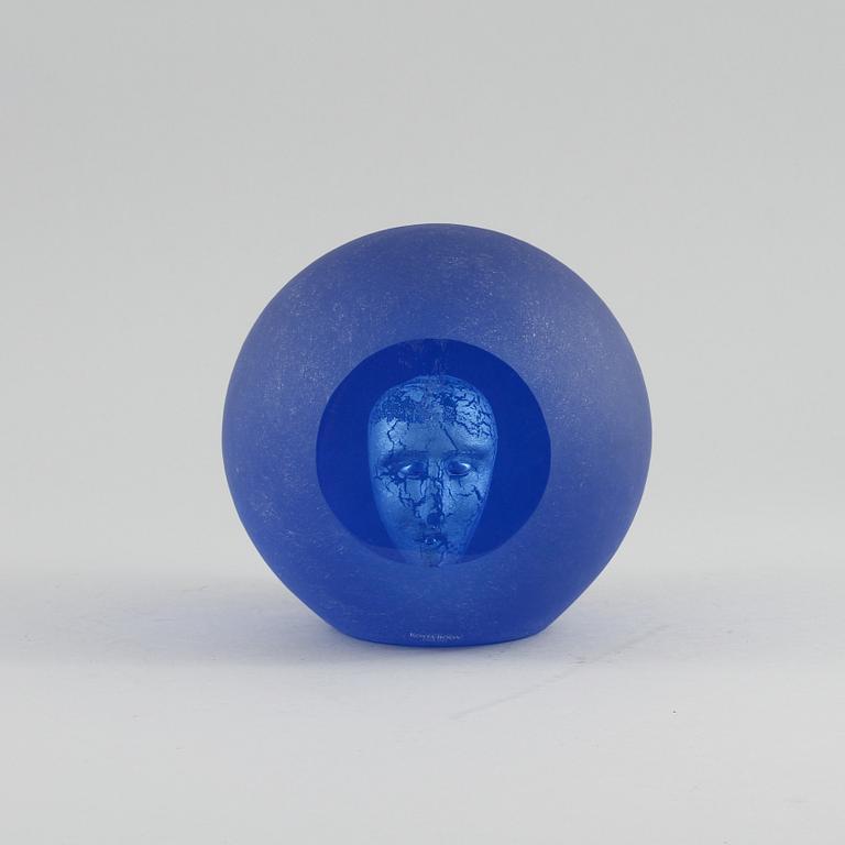 OBJEKT, glas, Bertil Vallien, Kosta Boda, signerad, sent 1900-tal.