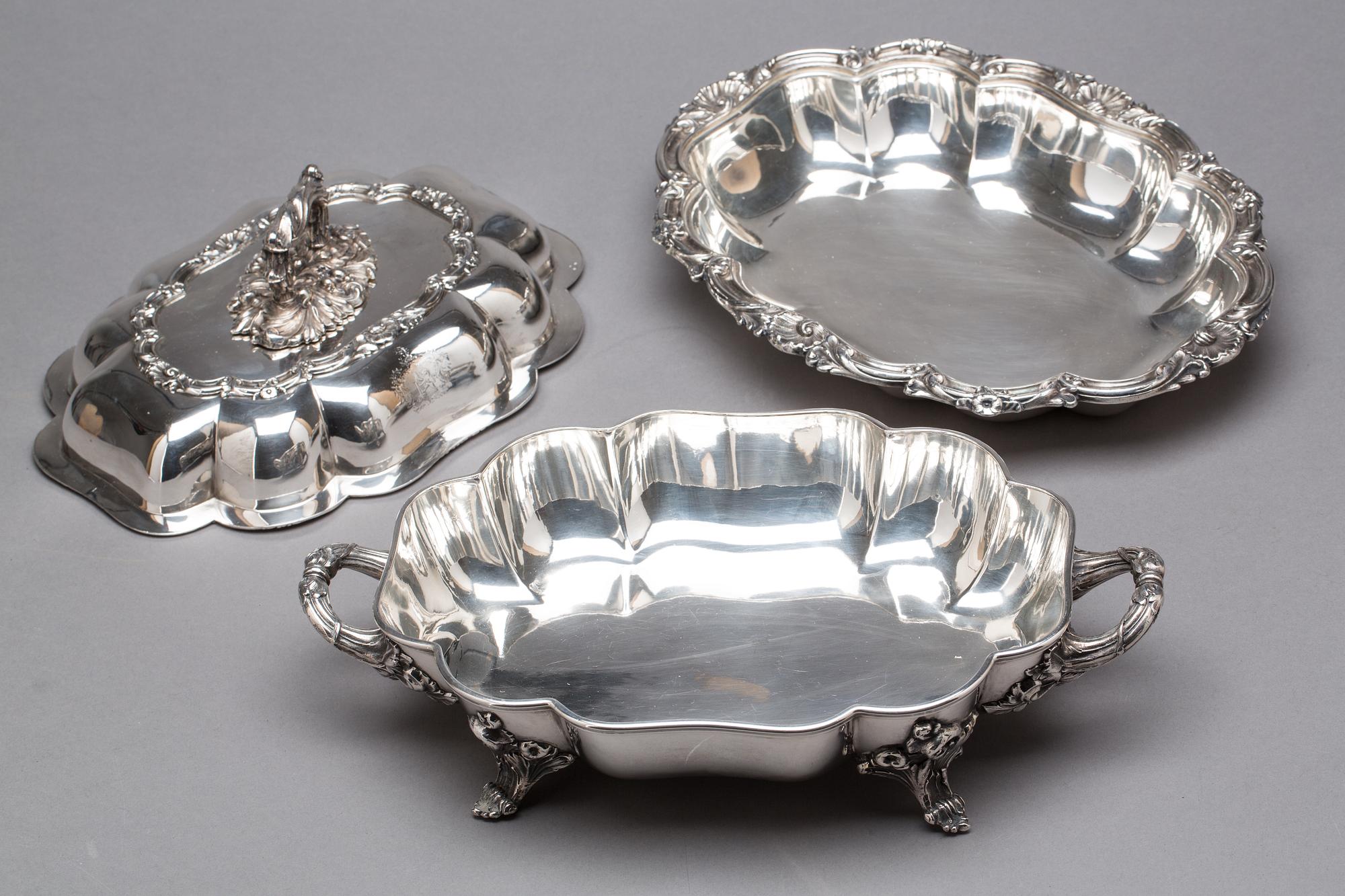 DUBBELKAROTT, pläter, England 1800-tal.