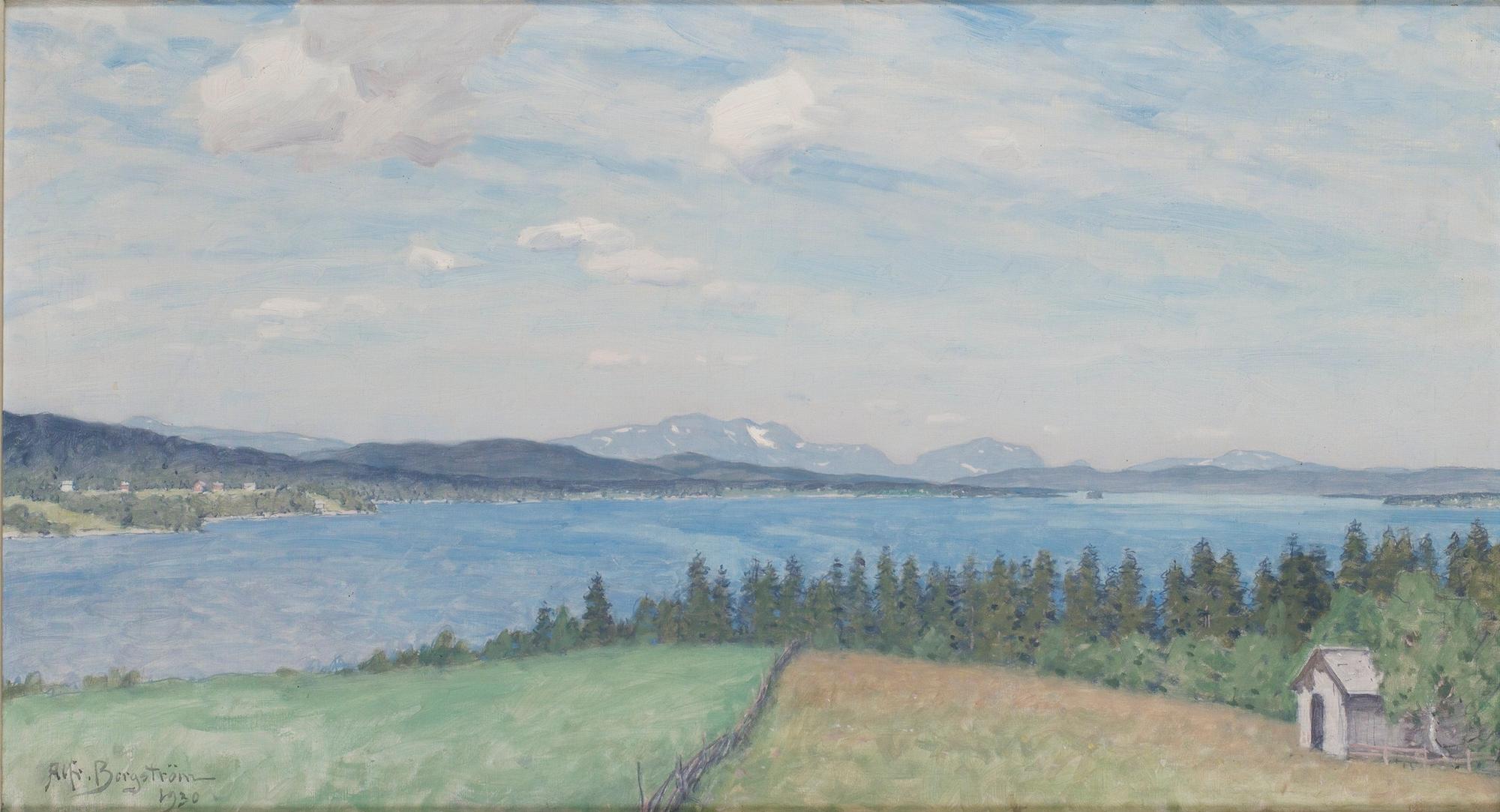 Alfred Bergström, Landskapsvy.