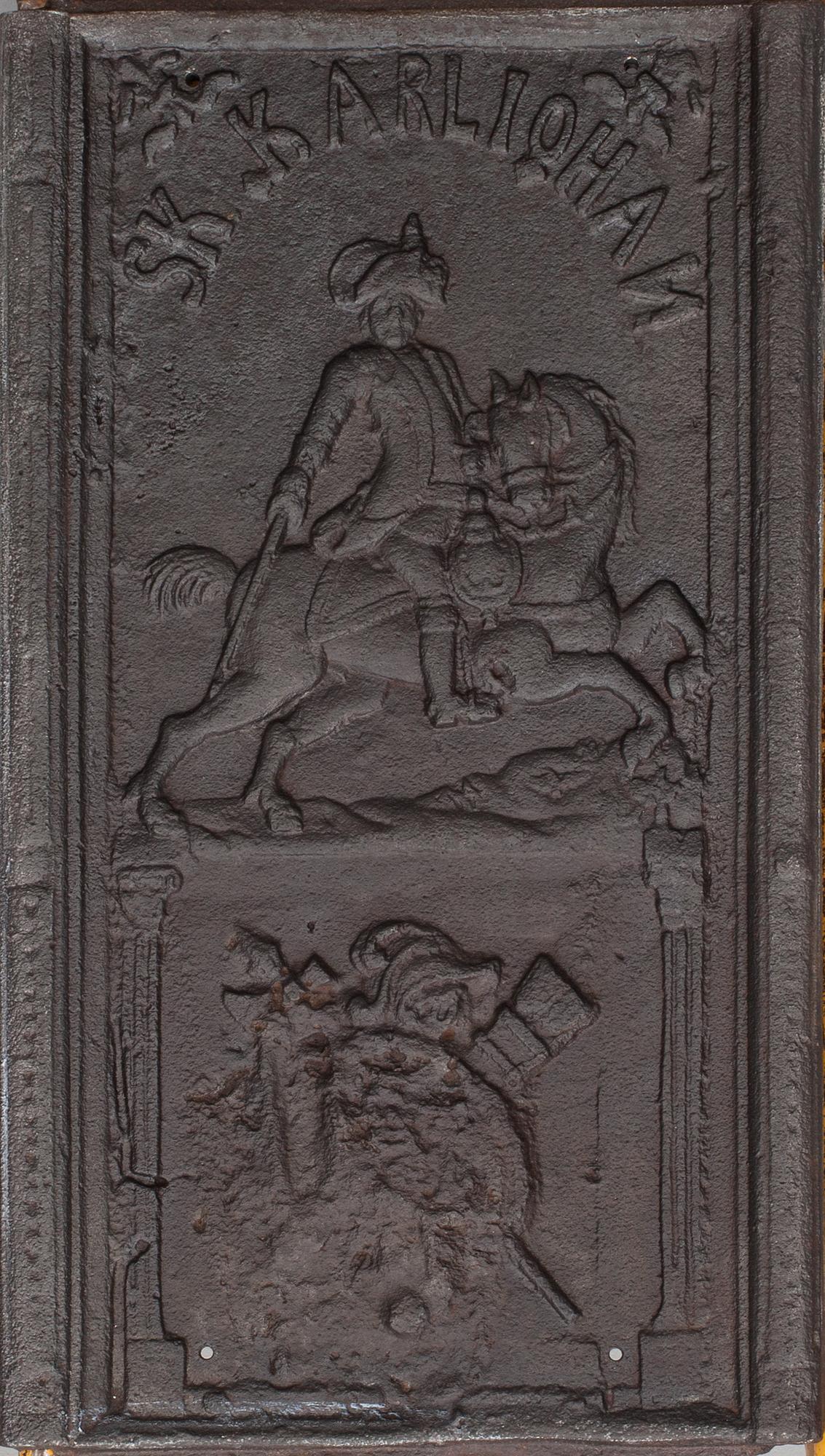 SÄTTUGNSPLATTA, gjutjärn, 1800-tal.