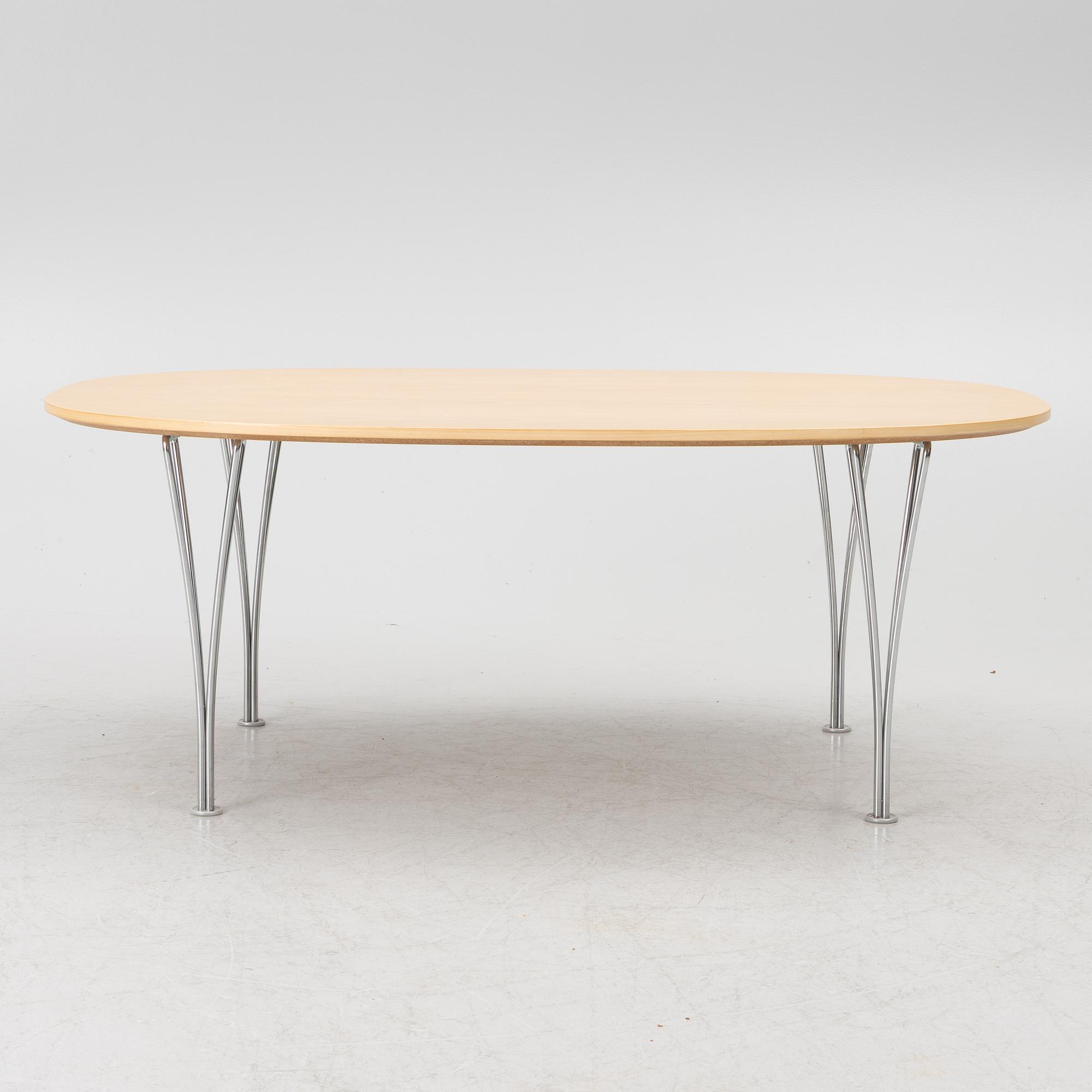 Bruno Mathsson, a 'Superellips' coffee table, Fritz Hansen, Denmark, the year 2000.