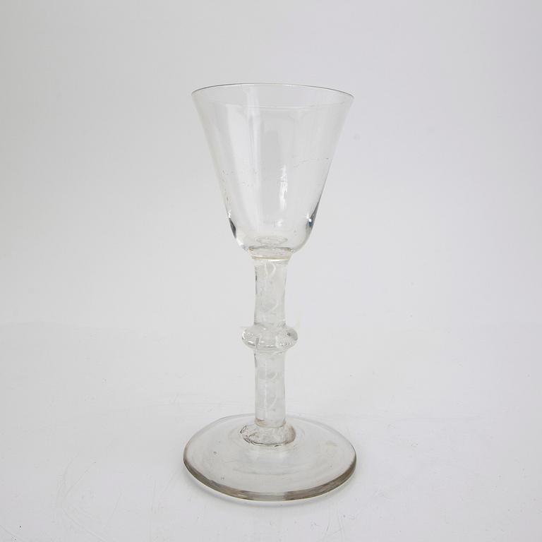 A set of three Irish and German 18th/19th century glasses.