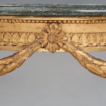 A Gustavian late 18th century console table.