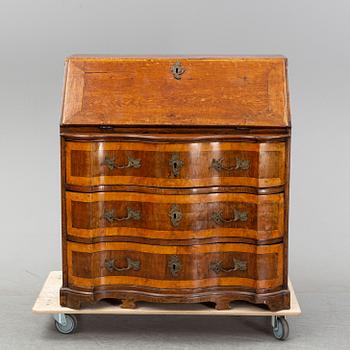 A late baroque secretaire chest of drawers, 18th century, northen Germany.