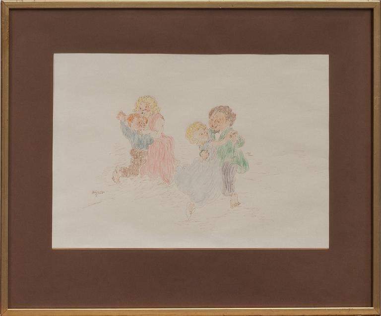 ROBERT HÖGFELDT, teckning. Signerad.