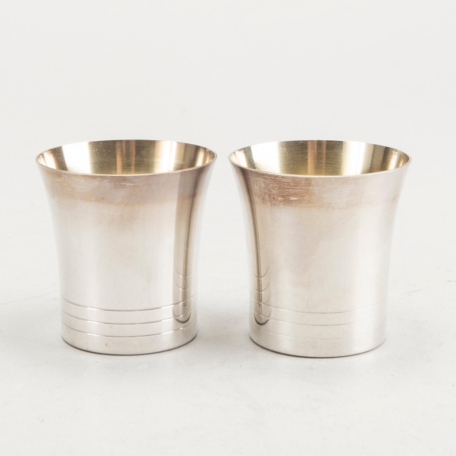 12 silver cups, including Tore Eldh, Ceson and GAB, 1960/70's.