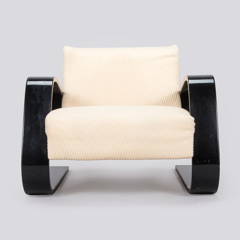 Alvar Aalto, fåtölj, "Tank chair" modell 400, Artek, 1970-tal.