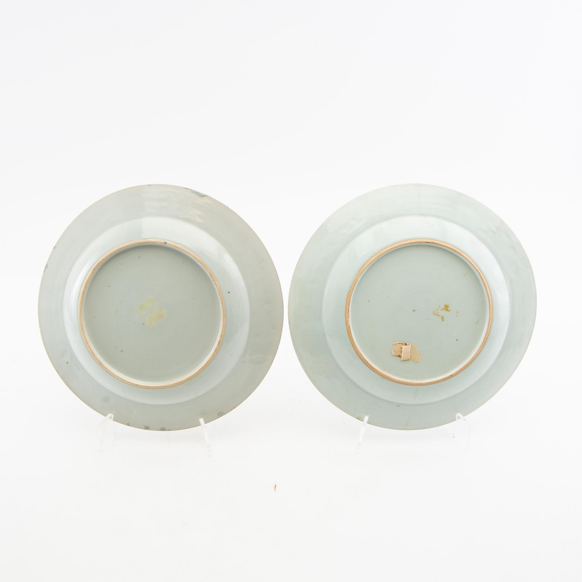 Plates 4 pcs China 18th century porcelain.