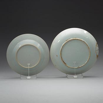 A part armorial dinner service, Qing dynasty, Qianlong (1736-95). (10 pieces).