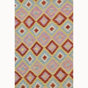 A carpet, kilim, ca 294 x 219 cm.