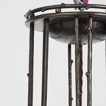 Daum Frères, taklampa, Art Nouveau, Nancy, Frankrike, 1910-tal.