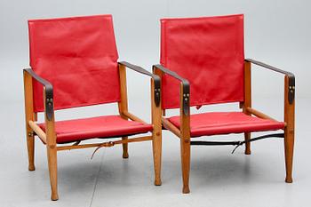 FÅTÖLJER, ett par, "Safari Chair", Kaare Klint, Danmark, 1900-talets andra hälft.