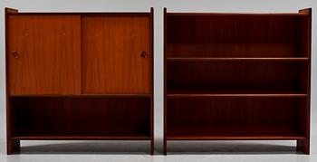 BOKHYLLOR, ett par, Sverige, 1950-tal.