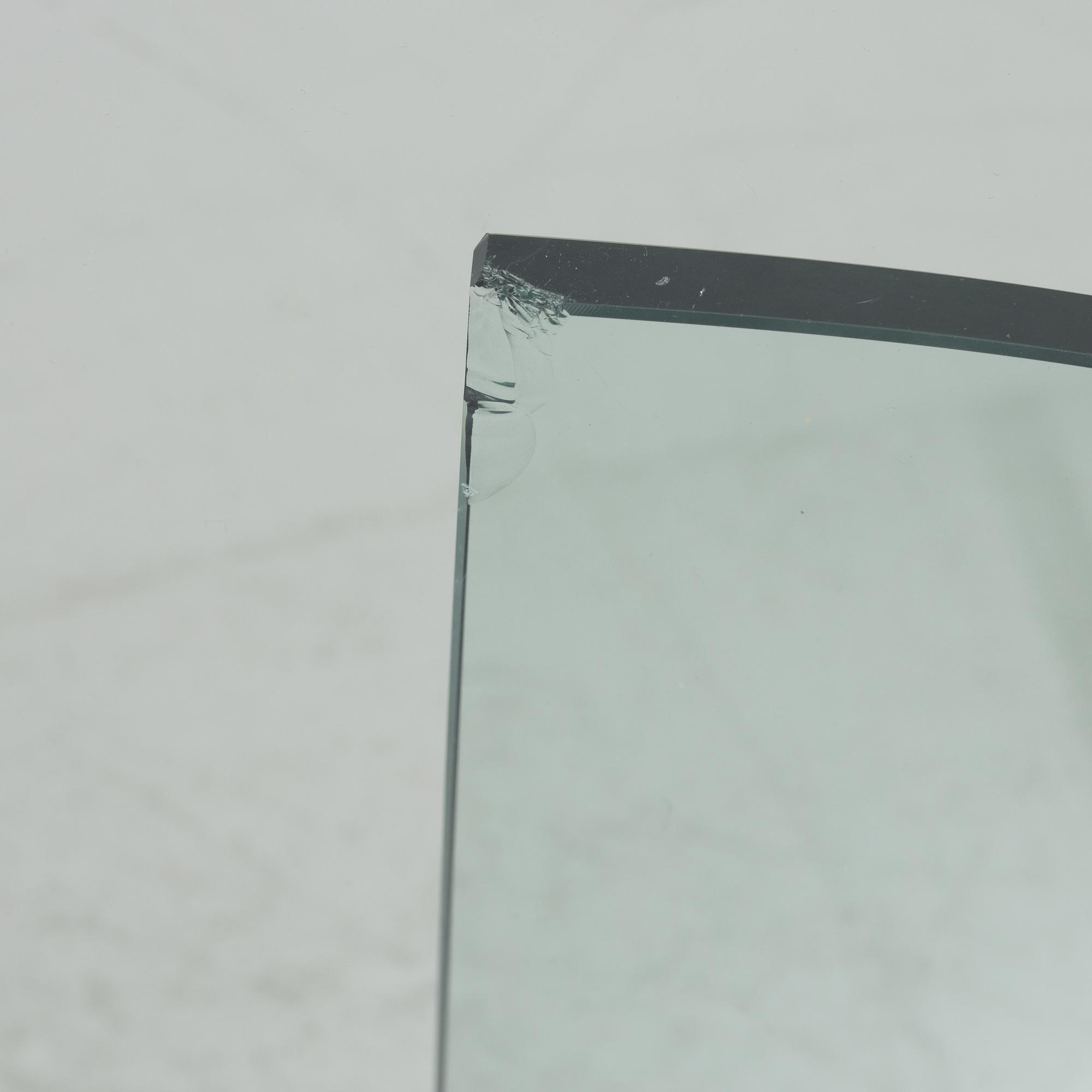 Dining table, glass, contemporary.