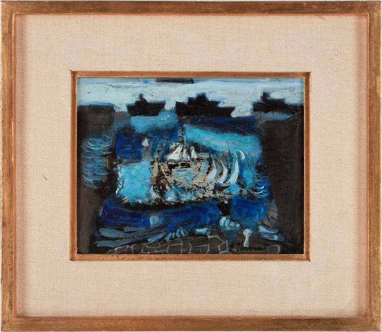 JAMES COIGNARD, olja på pannå, sign.