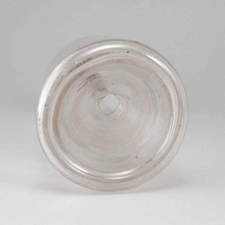 A19th century glass fly catching bottle.