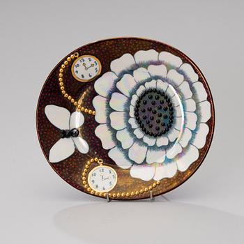 DISH, marked Birger Kaipiainen, sommarutställning på Rörstrands museum 1985 (summer exhibition at Rörstrand museum 1985).