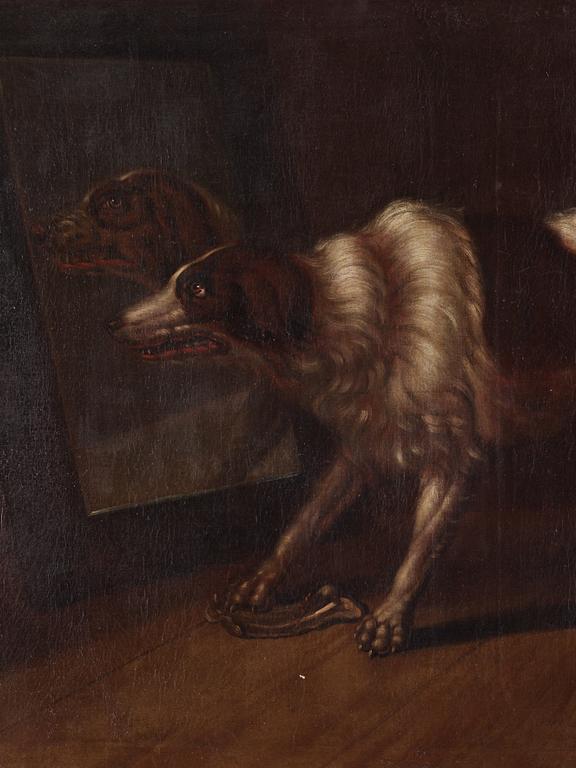 David Klöcker Ehrenstrahl, after, "Hunden Fortun framför en spegel"(The dog Fortun in front of the mirror).