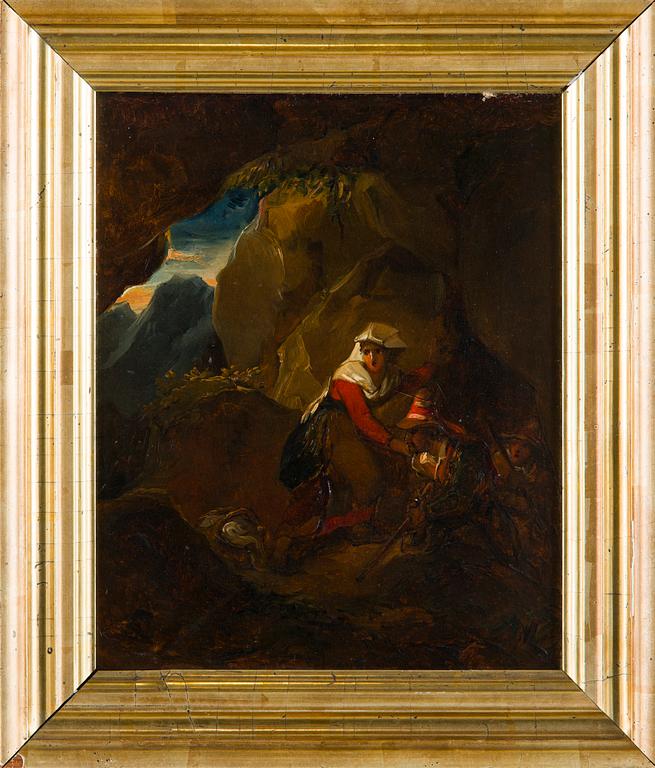 Alexander Lauréus, Etsittyjä rosvoja luolassa.