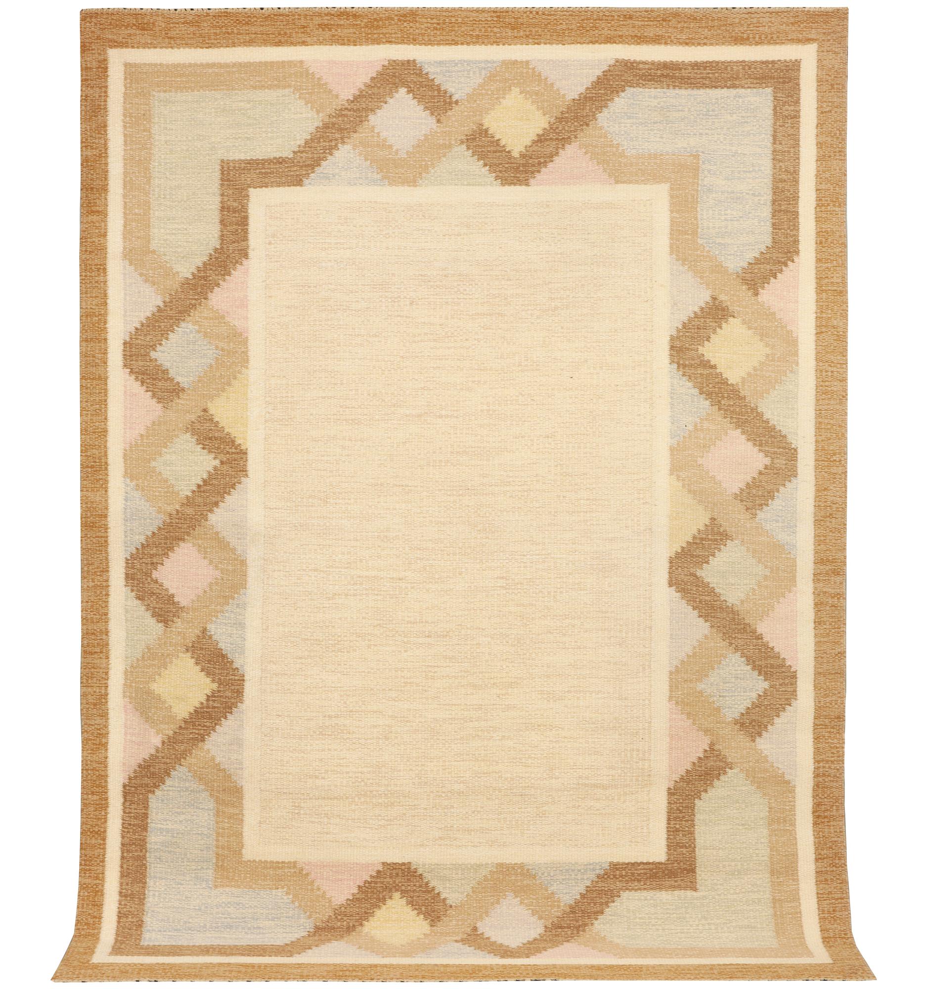 Anna-Johanna Ångström, a flat weave rug c. 230 x 162 cm.