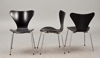 STOLAR, 6 st, "Sjuan", Arne Jacobsen, Fritz Hansen.