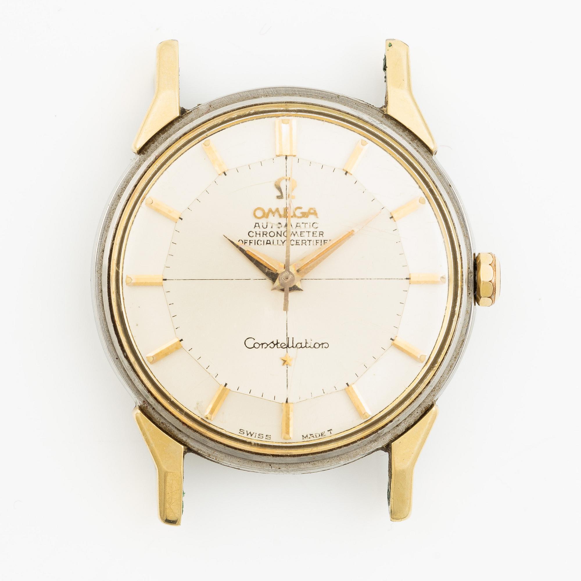 Omega, Constellation, "Pie-Pan", wristwatch, 34 mm.