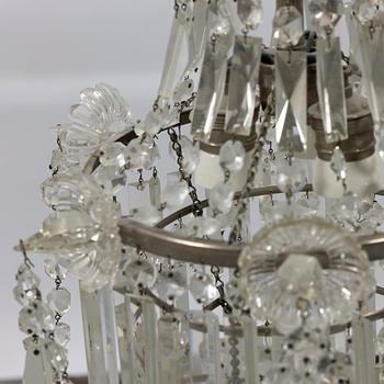Chandelier, Oscarian, early 20th century.