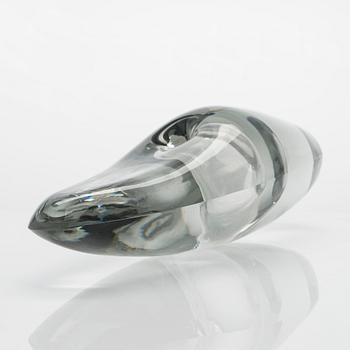 Timo Sarpaneva, glass sculpture 'Orchid', signed Timo Sarpaneva Iittala -54.