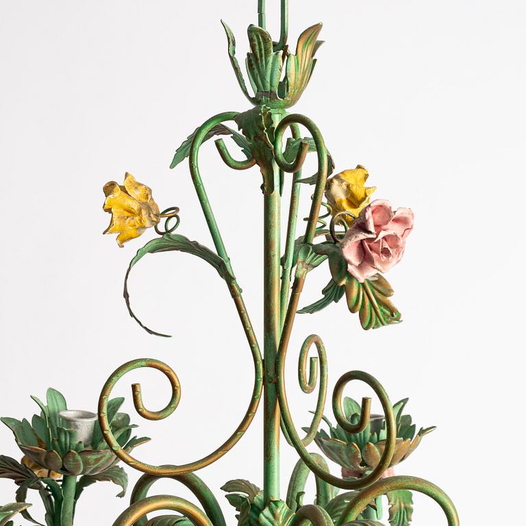 A chandelier, probably Italy, second half of the 20th century.