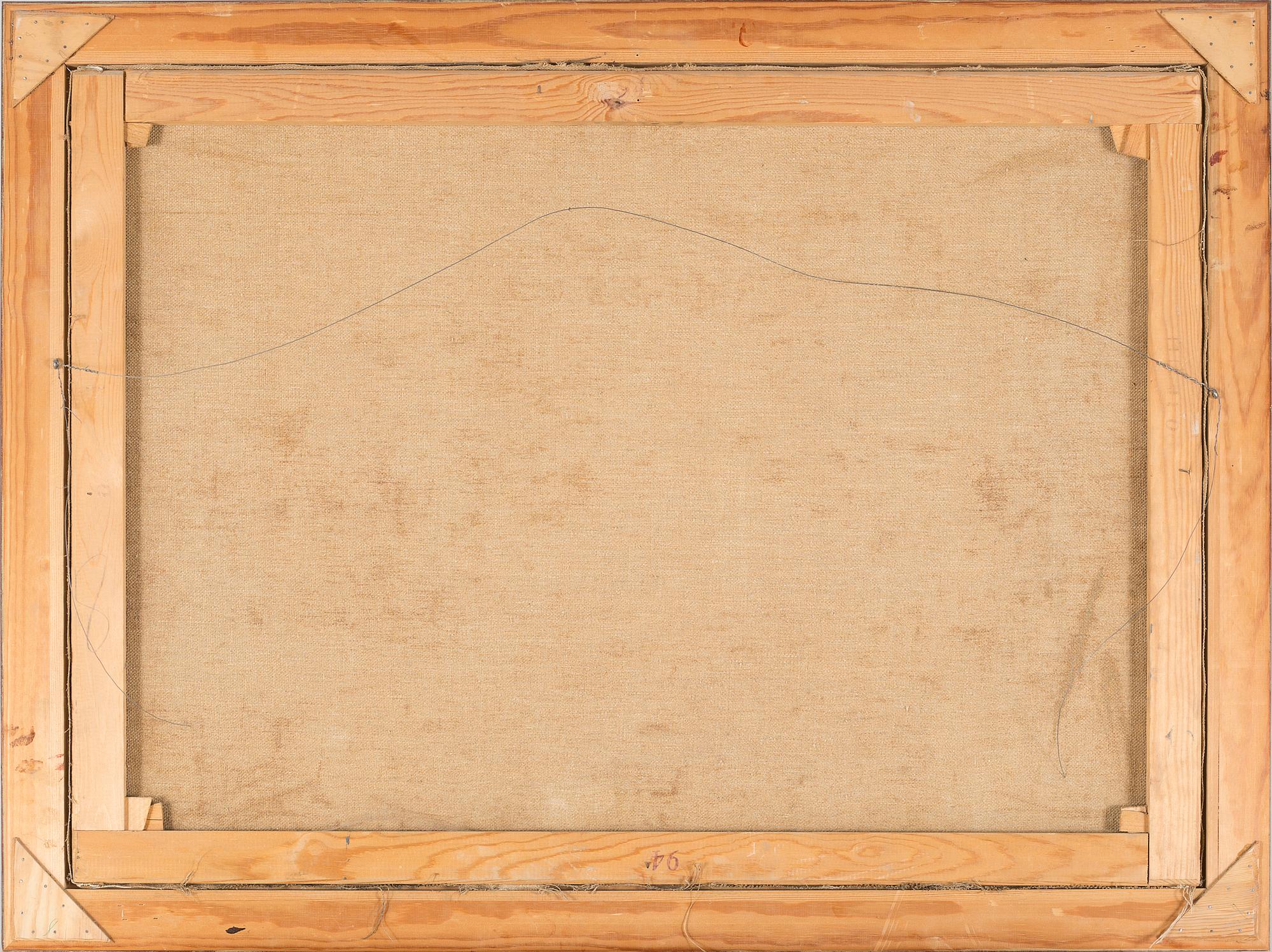 SVEN HANSSON, oil on canvas.