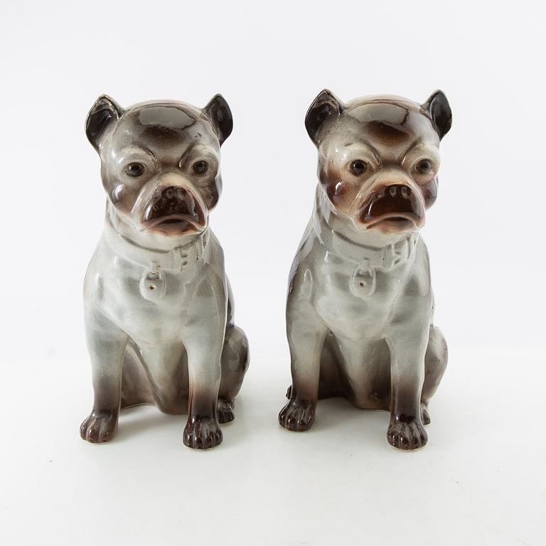 Figurines a pair 20th century porcelain.